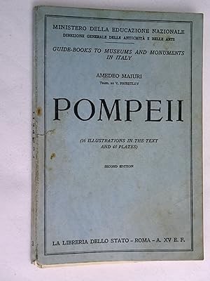 Pompeii, 16 Illustration in Text and 48 Plates. Guide Book. 1937 Second Edition.
