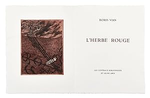 Boris Vian 'L'herbe Rouge' - limited edition
