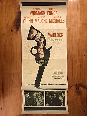 Warlock Insert 1959 Richard Widmark, Henry Fonda, Anthony Quinn