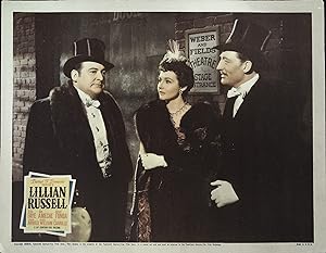 Lillian Russell Lobby Card 1940 Alice Faye, Don Ameche, Henry Fonda
