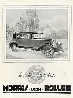 "MORRIS-LEON-BOLLEE" Annonce originale entoilée illustrée par WILQUIN et parue dans L'ILLUSTRATIO...