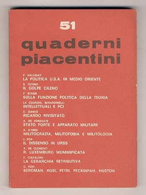 Quaderni Piacentini. Periodo bimestrale. Comitato di direzione: L. Baranelli, B. Beccalli, P. Bel...
