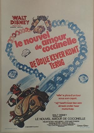 "LE NOUVEL AMOUR DE COCCINELLE (HERBIE RIDES AGAIN)" HERBIE RIDES AGAIN (1974) Production WALT DI...