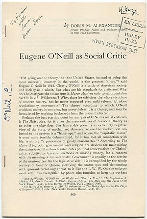 Eugene O'Neill as Social Critic