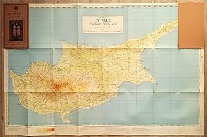 [SALMON'S MAP OF CYPRUS] Survey of Cyprus administration map. Scale of 4 miles to one inch = 1/25...