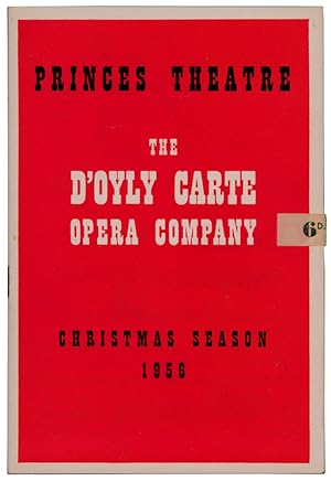 Princes Theatre Christmas Season 1956: The D'Oyly Carte Opera Company. [The Gondoliers]