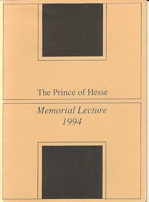 The Prince of Hesse Memorial Lecture 1994. Animals of the Imagination and the Bestiary