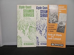 Clyde Coast Steamer Services 1966 Advance Programme of Pleasure Sailings, Excursions and Tours an...