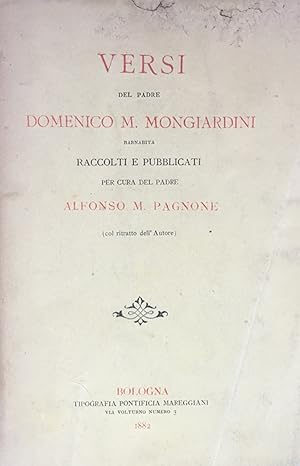Versi del padre Domenico M. Mongiardini barnabita