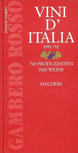 Vini d'Italia 1991/92 Deutsche Ausgabe