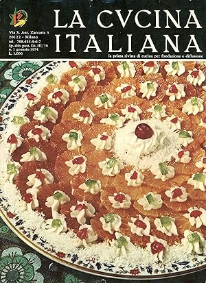 La cucina italiana. Annata completa 1974