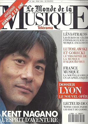 LE MONDE DE LA MUSIQUE N° 166. MAI 1993. KENT NAGANO (en couverture)
