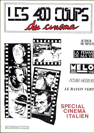Les 400 coups du cinéma N° 1. Novembre 1986. Spécial cinéma italien