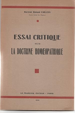 Essai critique sur la doctrine homoeopathique