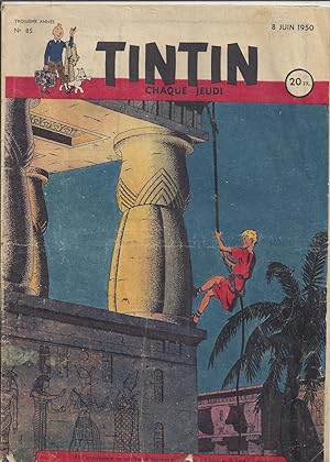 Journal de TINTIN édition Française - N° 85 du 8 Juin 1950. Contient une planche de On a marché s...