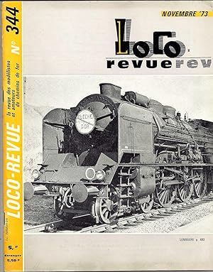 Loco Revue. La revue des modélistes et amateurs de Chemins de fer. Numéro 344. Novembre 1973.