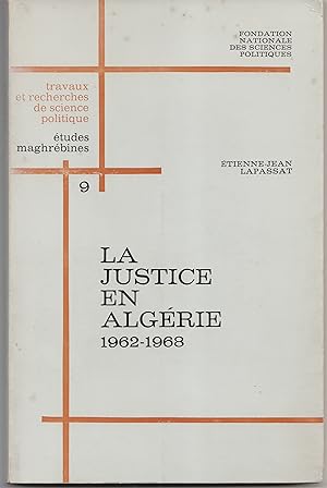 La justice en Algérie (1962-1968)