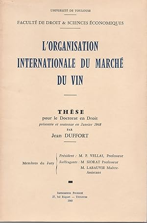 L'organisation internationale du marché du vin