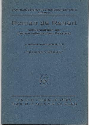Roman de Renart. Einschliesslich der franko-italienischen Fassung