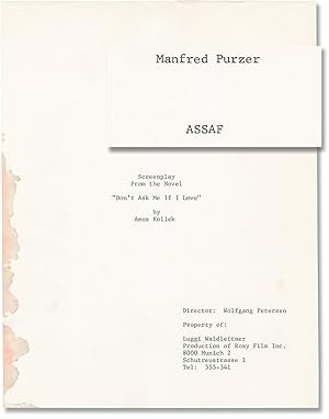 Assaf (Original screenplay for an unproduced film)