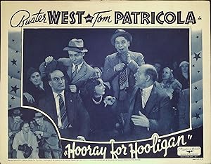 Hooray for Hooligan Lobby Card 1937 Tom Patricola, Buster West
