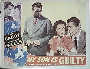 My Son is Gulity Lobby Card 1939 Bruce Cabot, Julie Bishop