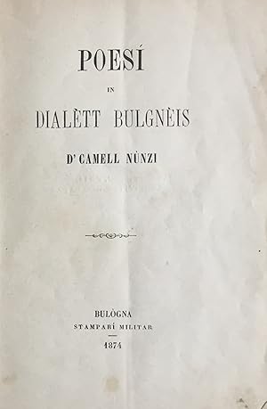 Poesi in dialett bulgneis d'Camell Nunzi