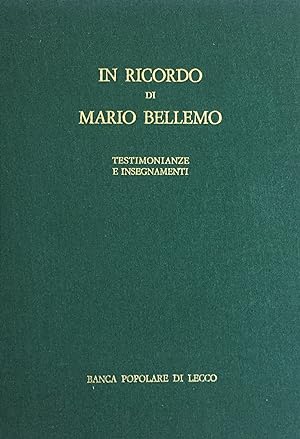 In ricordo di Mario Bellemo