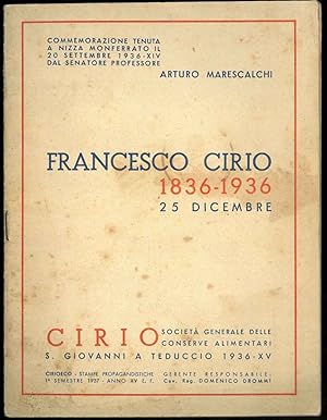 Franesco Cirio 1836-1936 25 Dicembre.