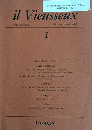 Il Vieusseux. 1 gennaio - aprile 1988