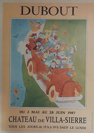 "DUBOUT CHATEAU DE VILLA-SIERRE 1987" Affiche originale entoilée Offset par DUBOUT / HEMMERLE Par...