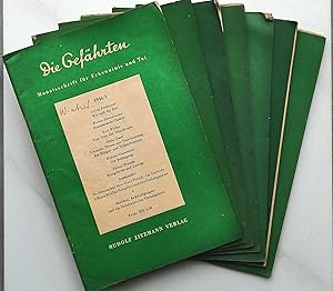 Die Gefährten. Jg. 1946. - Monatsschrift für Erkenntnis und Tat. Hefte Januar, Juni, Juli, august...