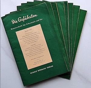 Die Gefährten. Jahrgang 1947 KOMPLETT ! - Monatsschrift für Erkenntnis und Tat. Hefte Januar bis ...