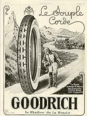 "GOODRICH" Annonce originale entoilée L'ILLUSTRATION 12/5/23 par Raoul GUINOT