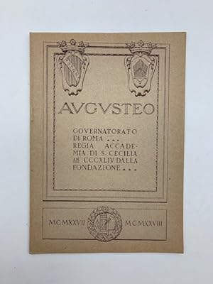 Augusteo. Stagione 1927-28. Nono concerto popolare di musica da camera. Giuseppe Cristiani, piano...