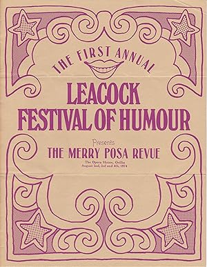 The Faded Actor [in] The First Annual Leacock Festival of Humour