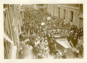 "L'AUTO de Monsieur BRIAND à GOURDON 1931" Photo de presse originale G. DEVRED Agence ROL Paris (...