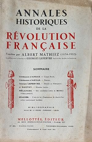 Annales Historiques de la Revolution Française