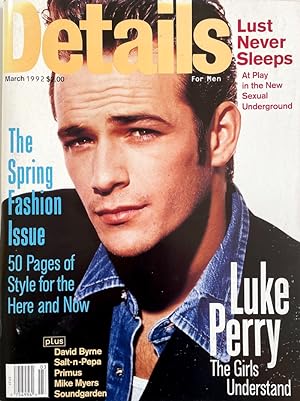 Details magazine April 1992 (Luke Perry cover)