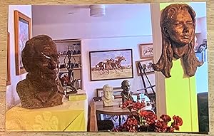 Linda King's Apartment with busts of Bukowski.