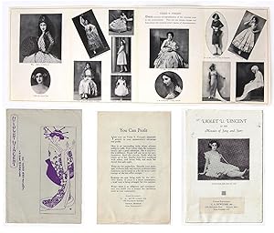 Packet of 1930s Promotional Materials for a Performer Offering Costumed "Interpretations" of Wome...