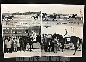 2 Vintage press photographs of Race Horses Irish Kings, Epochal