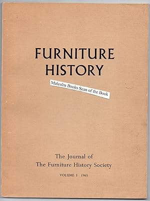 Furniture History. The Journal of The Furniture History Society. Volume vol.1 1965
