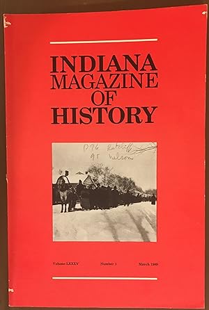 Indiana Magazine of History (March 1989)