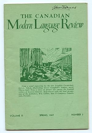 The Canadian Modern Language Review, Spring 1947