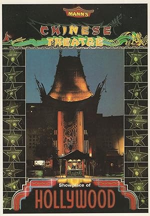Manns Chinese Theatre Hollywood Postcard