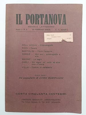 Il Portanova. Mensile letterario, anno I, n. 2, 25 febbraio 1932