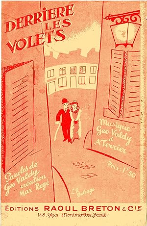 "DERRIÈRE LES VOLETS" Paroles de Géo VALDY / Musique de Géo VALDY & A. TERRIER / Interprétée par ...