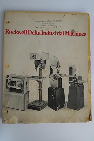 ROCKWELL DELTA INDUSTRIAL MACHINES MAY 1970 CATALOG AD-1753R