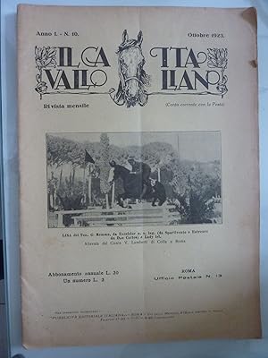 IL CAVALLO ITALIANO Anno I n.° 40 Ottobre 1923 Rivista mensile